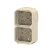 Legrand Plexo 55 069867L vízmentes IP55 falon kívüli 2-es doboz, membrános,, elefántcsont színben, Legrand 069867L