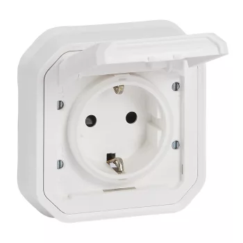 Legrand Plexo 55 069868L dugalj 2P+F csapófedéllel, 16 A, IP55, fehér