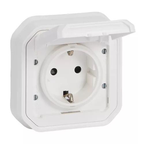 Legrand Plexo 55 069868L dugalj 2P+F csapófedéllel, 16 A, IP55, fehér