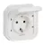 Legrand Plexo 55 069868L dugalj 2P+F csapófedéllel, 16 A, IP55, fehér