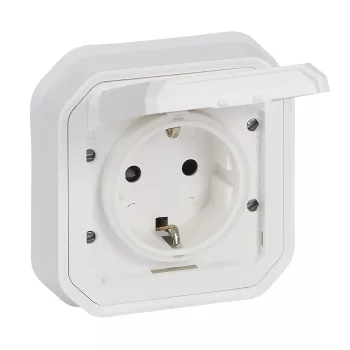 Legrand Plexo 55 069869L dugalj 2P+F csapófedéllel, 16 A, IP55, fehér