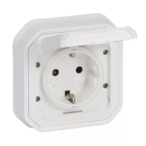 Legrand Plexo 55 069869L dugalj 2P+F csapófedéllel, 16 A, IP55, fehér