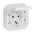 Legrand Plexo 55 069869L dugalj 2P+F csapófedéllel, 16 A, IP55, fehér