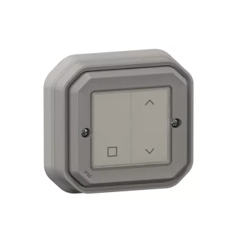 Legrand Plexo 55 069873L Netatmo okos vezeték nélküli redőny/zsaluzia kapcsoló, IP55, szürke