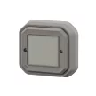 Legrand Plexo 55 069874L vízmentes IP55 Netatmo okos vezeték nélküli kapcsoló/dimmer, szürke burkolattal, kerettel, süllyesztett kivitel ( összeszerelt ), Legrand 069874L