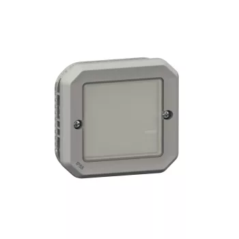   Legrand Plexo 55 069875L vízmentes IP55 Netatmo okos kapcsoló/dimmer (végrehajtó), szürke burkolattal, kerettel, süllyesztett kivitel ( összeszerelt ), Legrand 069875L