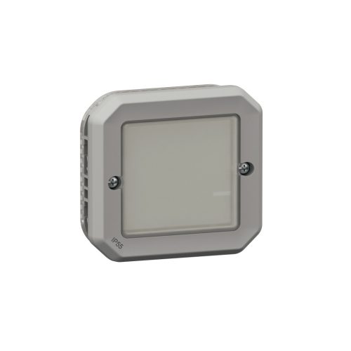 Legrand Plexo 55 069875L vízmentes IP55 Netatmo okos kapcsoló/dimmer (végrehajtó), szürke burkolattal, kerettel, süllyesztett kivitel ( összeszerelt ), Legrand 069875L