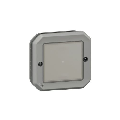 Legrand Plexo 55 069876L vízmentes IP55 Netatmo okos kapcsoló/dimmer (végrehajtó), szürke burkolattal, kerettel, süllyesztett kivitel ( összeszerelt ), Legrand 069876L