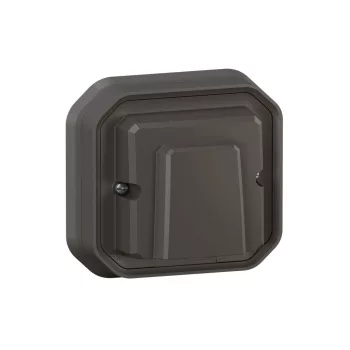   Legrand Plexo 55 069878L vízmentes IP55 süllyesztett kábelkivezető, antracit burkolattal, kerettel, süllyesztett kivitel ( összeszerelt ), 16A , Legrand 069878L