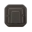 Legrand Plexo 55 069878L vízmentes IP55 süllyesztett kábelkivezető, antracit burkolattal, kerettel, süllyesztett kivitel ( összeszerelt ), 16A , Legrand 069878L