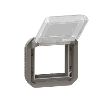 Legrand Plexo 55 069880L Mosaic adapter csapófedéllel, IP55, antracit