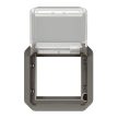 Legrand Plexo 55 069880L vízmentes IP55 Program Mosaic adapter csapófedéllel, antracit burkolattal, csapófedéllel, ( szerelhető kivitel ), Legrand 069880L