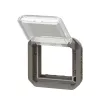 Legrand Plexo 55 069880L Mosaic adapter csapófedéllel, IP55, antracit