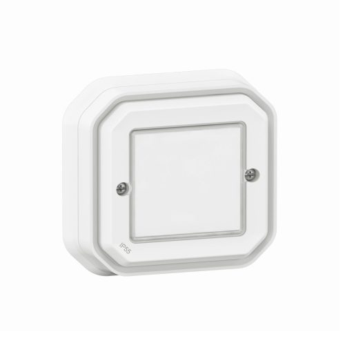 Legrand Plexo 55 069884L vízmentes IP55 Netatmo okos vezeték nélküli kapcsoló/dimmer, fehér burkolattal, kerettel, süllyesztett kivitel ( összeszerelt ), Legrand 069884L