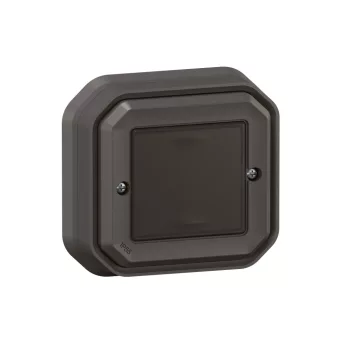   Legrand Plexo 55 069894L vízmentes IP55 Netatmo okos vezeték nélküli kapcsoló/dimmer, antracit burkolattal, kerettel, süllyesztett kivitel ( összeszerelt ), Legrand 069894L