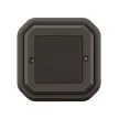 Legrand Plexo 55 069894L vízmentes IP55 Netatmo okos vezeték nélküli kapcsoló/dimmer, antracit burkolattal, kerettel, süllyesztett kivitel ( összeszerelt ), Legrand 069894L