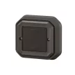 Legrand Plexo 55 069894L vízmentes IP55 Netatmo okos vezeték nélküli kapcsoló/dimmer, antracit burkolattal, kerettel, süllyesztett kivitel ( összeszerelt ), Legrand 069894L