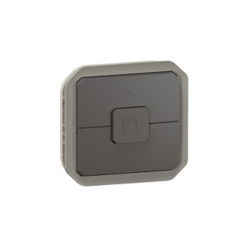   Legrand Plexo 55 069898L vízmentes IP55 redőnykapcsoló direkt vezérlésű motorokhoz, antracit burkolattal, ( szerelhető kivitel ), Legrand 069898L