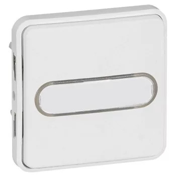   Legrand 070733 Plexo 55 egypólusú nyomó átkapcsoló N/C, jelzőfénnyel, címketartóval 10A, Antimikrobiális ( Legrand 070733 )