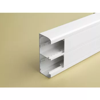   Legrand 075603 DLP bepattintható kábelcsatorna, 130 x 50 mm, 2 rekeszes, válaszfallal, 2 x 45 mm-es fedéllel, 2 m, fehér ( Legrand 075603 )