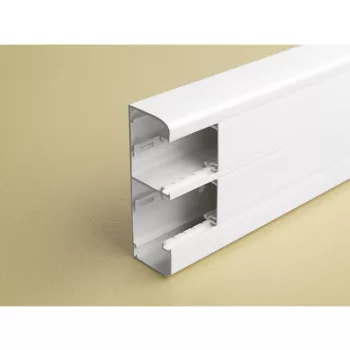  Legrand 075604 DLP bepattintható kábelcsatorna, 145 x 50 mm, 2 rekeszes, válaszfallal, 2 x 45 mm-es fedéllel, 2 m, fehér ( Legrand 075604 )