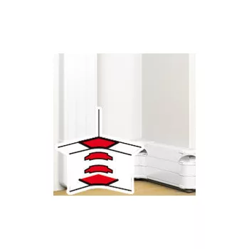   Legrand 075626 DLP belső könyök elem bepattintható kábelcsatornához, állítható
belső szög: 80 -120°, 180 x 50 mm, fehér ( Legrand 075626 )