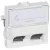 Legrand Program Mosaic 076504 RJ45 aljzat, IP20, fehér, süllyesztett