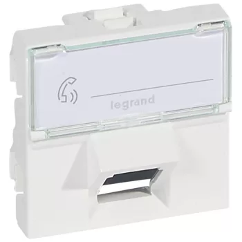 Legrand Program Mosaic 076505 RJ45 aljzat, IP20, fehér, süllyesztett