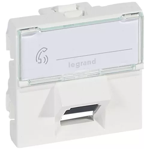 Legrand Program Mosaic 076505 RJ45 aljzat, IP20, fehér, süllyesztett