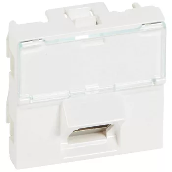 Legrand Program Mosaic 076507 RJ45 aljzat, IP20, fehér, süllyesztett