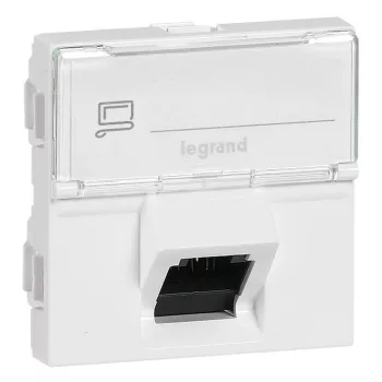 Legrand Program Mosaic 076508 RJ45 aljzat, IP20, fehér, süllyesztett