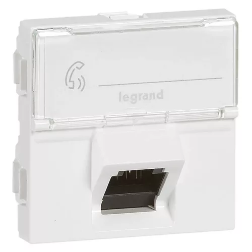 Legrand Program Mosaic 076509 RJ45 aljzat, IP20, fehér, süllyesztett