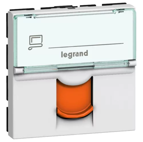 Legrand Program Mosaic 076525 RJ45 aljzat, IP20, fehér, süllyesztett