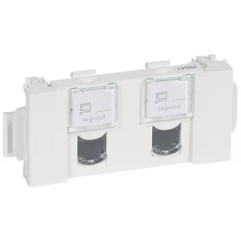   Legrand 076541 LCS2 Cat.5e UTP 2xRJ45 Program Mosaic aljzat DLP csatornához ( Legrand 076541 )