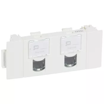   Legrand 076542 LCS2 Cat.5e FTP 2xRJ45 Program Mosaic aljzat DLP csatornához ( Legrand 076542 )