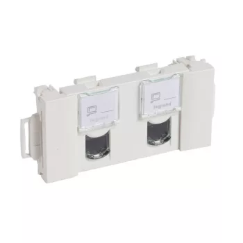   Legrand 076544 LCS2 Cat.6 UTP 2xRJ45 Program Mosaic aljzat DLP csatornához ( Legrand 076544 )