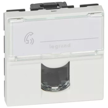 Legrand Program Mosaic 076554 RJ45 aljzat, IP20, fehér, süllyesztett