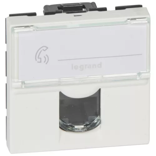 Legrand Program Mosaic 076554 RJ45 aljzat, IP20, fehér, süllyesztett