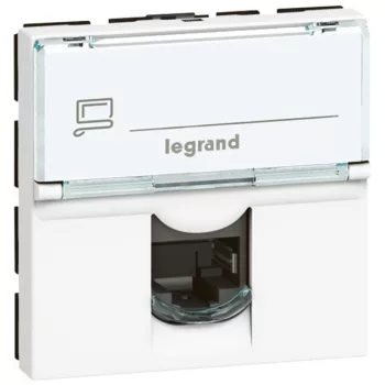   Legrand 076574 LCS2 Cat.6 A UTP 2 modulos Program Mosaic aljzat, fehér ( Legrand 076574 )