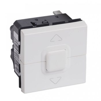   Legrand 077028 Program Mosaic redőnynyomó 1 vagy több redőnyhöz, motorok közvetlen vezérléséhez, 2 állapot: felhúzás / leengedés, 2 modul széles, fehér ( Legrand 077028 )