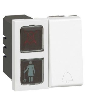   Legrand 077047 Program Mosaic hotelszoba-állapot kijelző, jelzőlámpa és csengőnyomó, 2 modul széles ( Legrand 077047 )