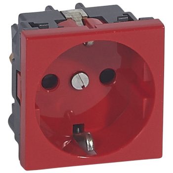   Legrand 077220 Program Mosaic 2P+F aljzat, antimikrobiális, piros ( Legrand 077220 )