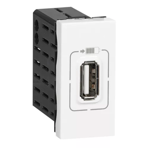 Legrand Program Mosaic 077591 USB töltőaljzat, IP40, fehér, süllyesztett