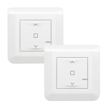   Legrand Netatmo 077736L Program Mosaic előre párosított redőnykapcsoló szett 1 db okos redőnykapcsolóból és 1 db szimpla távvezérlő kapcsolóból álló készlet fehér