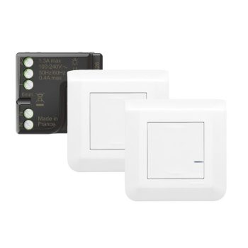   Legrand Netatmo 077777L Program Mosaic előre párosított váltókapcsolós szett 1 db okos egypólusú mikromodulból és 2 db szimpla távvezérlő kapcsolóból álló készlet, két helyről történő világítás kapcsolásra alkalmas fehér
