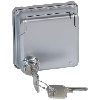   Legrand 077884 Soliroc átalakító adapter zárható csapófedéllel, vandálbiztos IK10 ( Legrand 077884 )