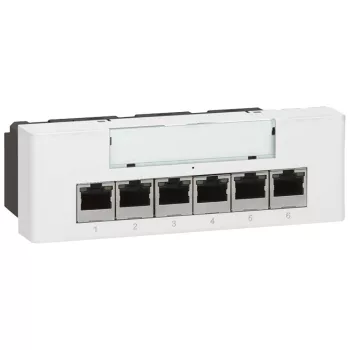   Legrand 077900 Program Mosaic LCS2 switch - süllyesztett szereléshez, nem vezérelhető, 6 modul széles, megtáplálás: 230 V~ ( Legrand 077900 )