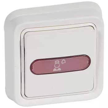   Legrand Plexo 55 78249 vízmentes IP55 nővérhívó egység, piros jelzőfénnyel, takarókerettel és rögzítőperemmel, fehér burkolattal, kerettel, jelzőfénnyel , süllyesztett kivitel ( összeszerelt ), Legrand 78249