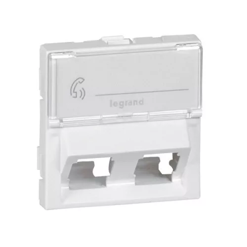 Legrand Program Mosaic 078613 RJ45 aljzat, IP31, fehér, süllyesztett
