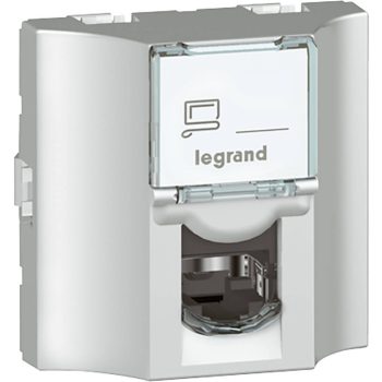   Legrand078624 Program Mosaic LCS2 RJ 45 csatlakozóaljzat hátsó
RJ 45 csatlakozással, Cat. 5e UTP, 8 érintkezős, 2 modul széles, alumínium ( Legrand078624 )